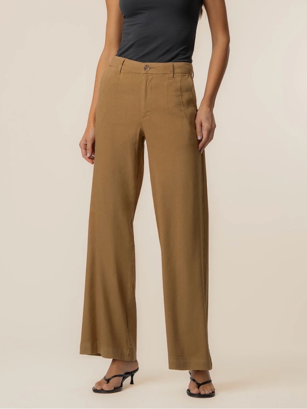 Linen Hi Rise Wide Leg by KUT